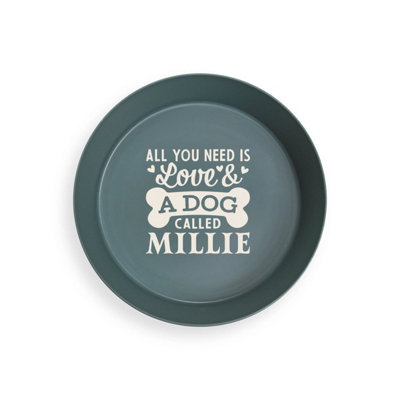 Pre-personalised Dog Bowl Featuring Popular Names, Breeds and Captions ...
