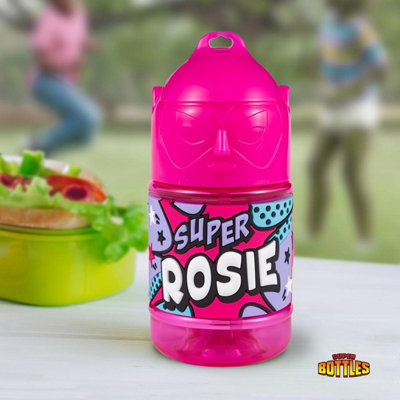 Pre-personalised Kid's Superhero Drinks Bottle - Rosie - Choose From ...
