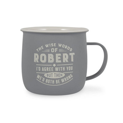 Pre-personalised Outdoor Mug - Robert - Over 100 Titles Available