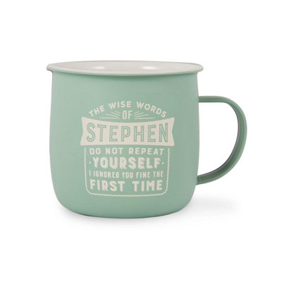 Pre-personalised Outdoor Mug - Stephen - Over 100 Titles Available