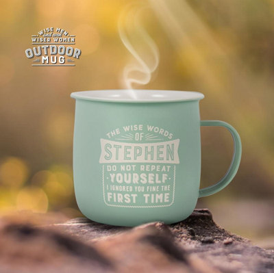 Pre-personalised Outdoor Mug - Stephen - Over 100 Titles Available