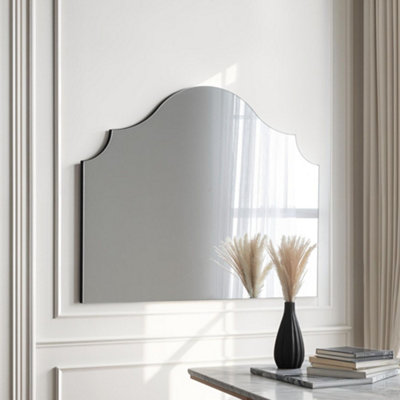 Precious Overmantle Mirror Black