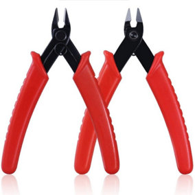 Precision Flush Cutters Electronics Networking Cable Premium Side Snips 120mm Precision Flush Cutters Pack of 2