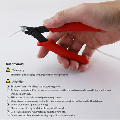 Precision Flush Cutters Electronics Networking Cable Premium Side Snips 120mm Precision Flush Cutters Pack of 2 - 9