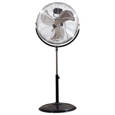 Prem-I-Air 120W 3 Speed 20-inch 360 Degree Pedestal Fan - Black/Silver - EH1864