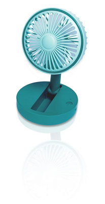 Prem-I-Air Compact USB Rechargeable Desktop Fan with Adjustable Head Green