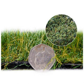 Premership 40mm Artificial Grass, Premium Artificial Grass,15 Years Warranty, Pet-Friendly Fake Grass-10m(32'9") X 4m(13'1")-40m²