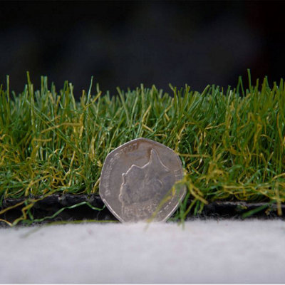 Premership 40mm Artificial Grass, Premium Artificial Grass,15 Years Warranty, Pet-Friendly Fake Grass-12m(39'4") X 4m(13'1")-48m²