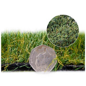 Premership 40mm Artificial Grass, Premium Artificial Grass,15 Years Warranty, Pet-Friendly Fake Grass-2m(6'6") X 4m(13'1")-8m²