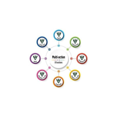 1000 LED 25m Indoor Outdoor Christmas Multi Function Mains Operated String Lights With Timer & Clear Cable In Cool White - Groceries