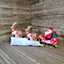Premier 2.4M Christmas Outdoor Light Up Inflatable Santa Sleigh with Reindeer