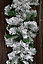 Premier 2.7m Snow Flocked Pine Christmas Garland with Glitter Finish