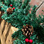 Premier 270cm (9ft) Christmas Garland Decoration With Red Berries & Cones