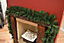 Premier 270cm (9ft) x 25cm Plain Green Christmas Garland Decoration