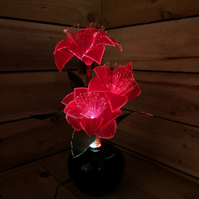 Luce A Fiore Stella Di Natale Con LED Bianchi Caldi - 40 Cm - FT131017