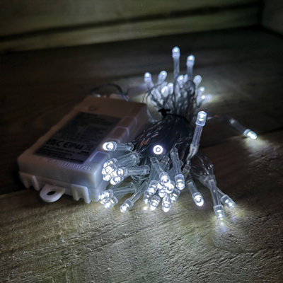 Premier - 50 LED Multi Action Battery Operated TIMELIGHTS™ - White ...