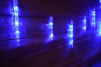 Premier 6.9m / 24 Chaser Icicle Shape Blue LED Christmas Lights Indoor / Outdoor