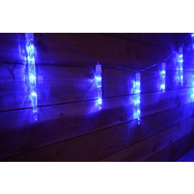 Premier 6.9m / 24 Chaser Icicle Shape Blue LED Christmas Lights Indoor / Outdoor