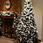 Premier 8ft (2.4m) Snow Valley Fir Christmas Tree -Snow Flocked with 1153 Tips