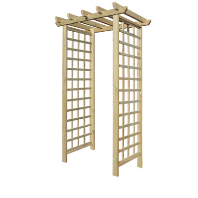 Premier Arch H:7ft (210cm) x W.4ft (120cm) Garden Walkway Archway Standard Square Plant Decorative Plant Climber Sides - 4