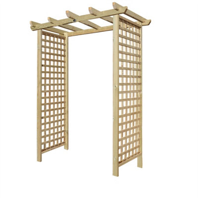 Premier Arch H:7ft (210cm) x W.6ft (180cm) Garden Walkway Archway Privacy Square Plant Decorative Plant Climber Sides