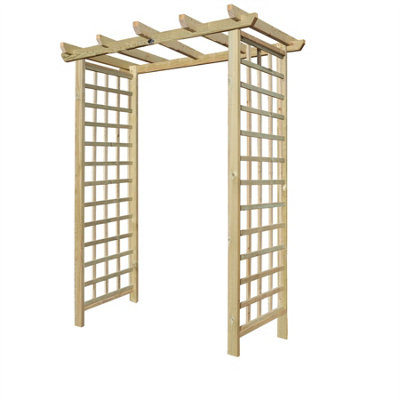 Premier Arch H:7ft (210cm) x W.6ft (180cm) Garden Walkway Archway Standard Square Plant Decorative Plant Climber Sides - 5