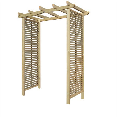Premier Arch H:7ft (210cm) x W.6ft (180cm) Garden Walkway Archway Tuscany Plant Decorative Plant Climber Sides