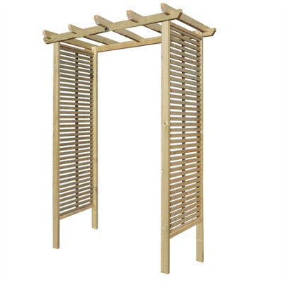 Premier Arch H:8ft (240cm) x W.6ft (180cm) Garden Walkway Archway Tuscany Plant Decorative Plant Climber Sides
