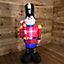 Premier Christmas 1.2M Inflatable Light Up Toy Soldier with Candy Cane
