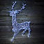 Premier Christmas Acrylic 1.4m Reindeer Stag with White LED Lights