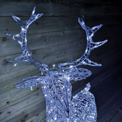 Light up deer clearance head wall art