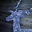 Premier Christmas Acrylic 1.4m Reindeer Stag with White LED Lights