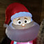 Premier Christmas Blow Up 1.8M Inflatable Santa with Name List and Sack