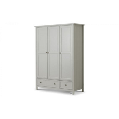 Premier Dove Grey 3 Door Combination Wardrobe