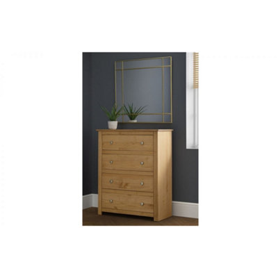 Premier Dove Grey 5 Drawer Tall Chest