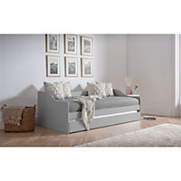 Premier Dove Grey Single Bed 3ft (90cm) + Pull Out