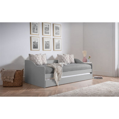 Premier Dove Grey Single Bed 3ft (90cm) + Pull Out DIY at B&Q