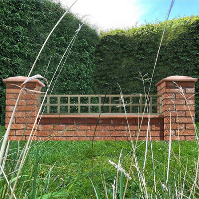 Premier Garden Supplies 3x Width: 6ft x Height: 1ft Flat Top Square Trellis Fence Topper Panel/Wall Climber Privacy Design - 6