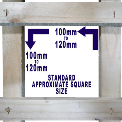 Premier Garden Supplies 3x Width: 6ft x Height: 2ft Flat Top Square Trellis Fence Topper Panel/Wall Climber Standard Design
