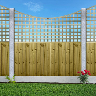 Razor Mesh Garden Trellis Panel Fence Height Extender (192cm x 33cm) | UK