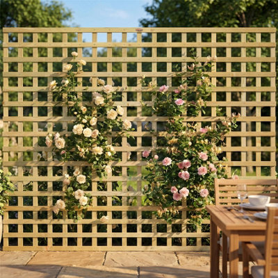 Premier Garden Supplies 3x Width: 6ft x Height: 5ft Flat Top Square ...