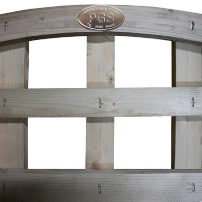 Premier Garden Supplies 4x Width: 6ft x Height: 1ft Arch Top Square Trellis Fence Topper Panel/Wall Climber Privacy Design