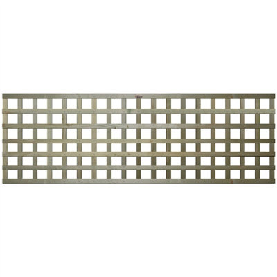 Premier Garden Supplies 4x Width: 6ft x Height: 2ft Flat Top Square Trellis Fence Topper Panel/Wall Climber Privacy Design