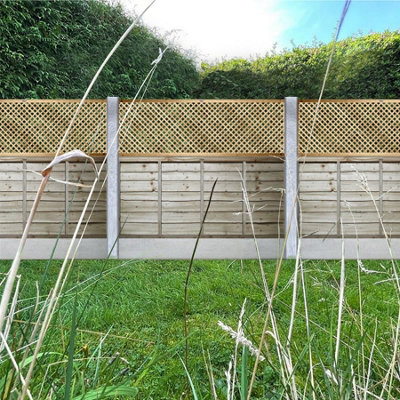 Premier Garden Supplies Elite Diamond Alderley Privacy Trellis (Pack of 3) Width: 6ft x Height: 2ft Fence Panel Topper - 5