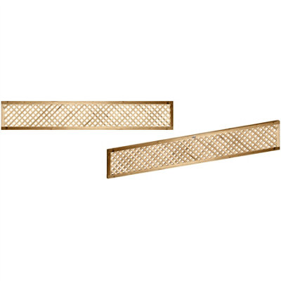 Premier Garden Supplies Elite Diamond Alderley Privacy Trellis (Pack of 5) Width: 6ft x Height: 1ft Fence Panel Topper