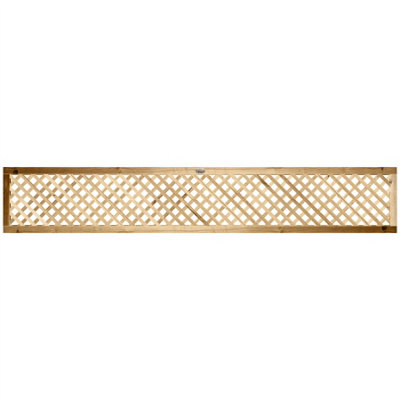 Premier Garden Supplies Elite Diamond Alderley Privacy Trellis (Pack of 5) Width: 6ft x Height: 1ft Fence Panel Topper - 4