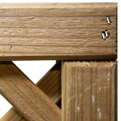 Premier Garden Supplies Elite Diamond Alderley Standard Trellis (Pack of 3) Width: 6ft x Height: 3ft Fence Panel Topper - 3