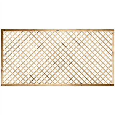 Premier Garden Supplies Elite Diamond Alderley Standard Trellis (Pack of 3) Width: 6ft x Height: 3ft Fence Panel Topper - 4