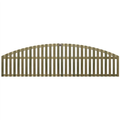 Premier Garden Supplies Florence Vertical Slatted (Pack of 9) Width: 6ft x Height: 1ft Arched Fence Panel/Topper/Trellis - 7