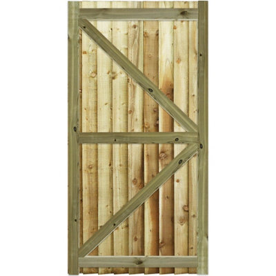 Premier Garden Supplies Heavy Duty H-Frame Feather Edge Gate 180cm (6ft) High x 90cm (3ft) Wide Ultra Strong Pedestrian Pathway - 4
